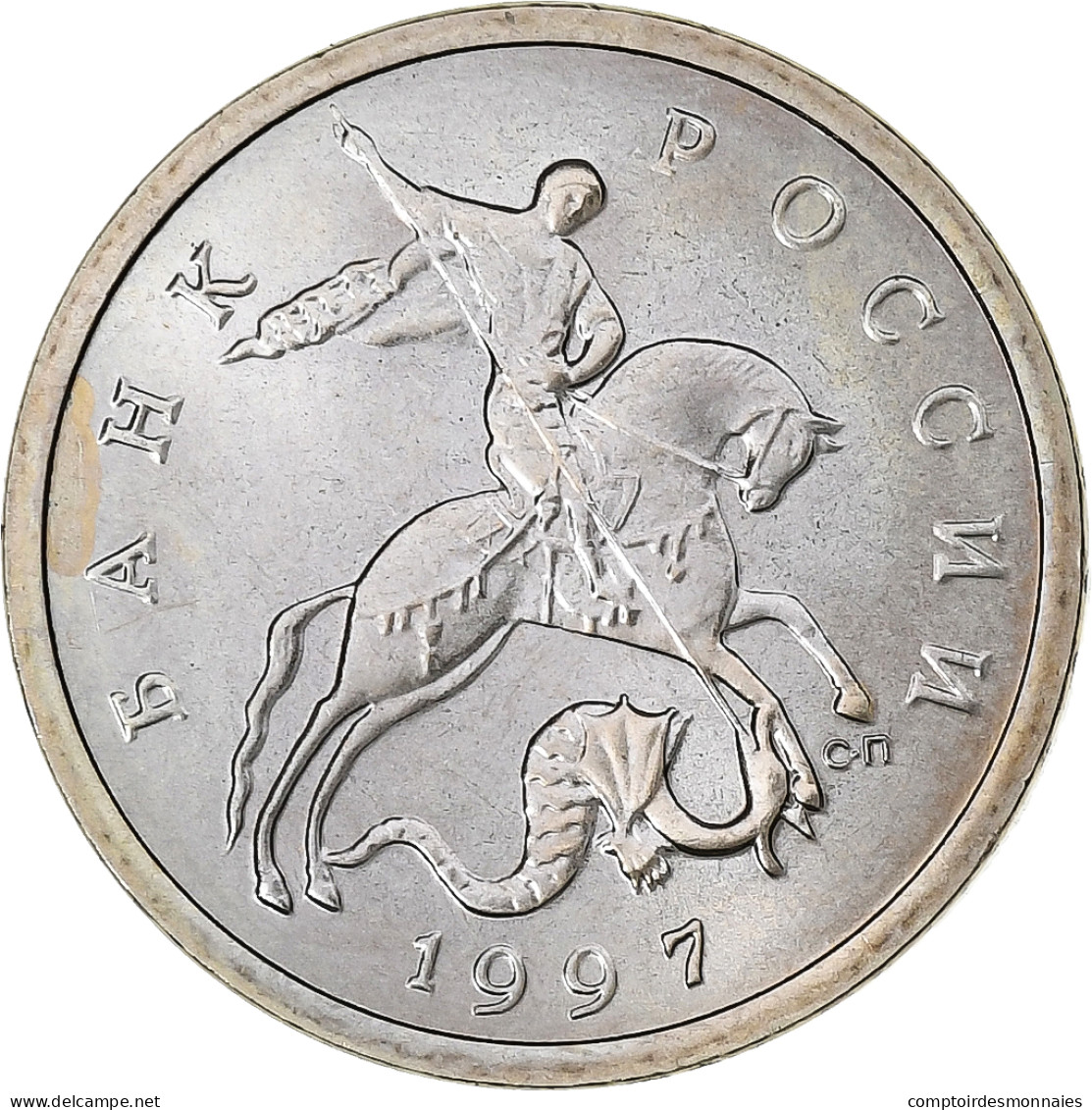 Russie, 5 Kopeks, 1997, Saint-Pétersbourg, Copper-Nickel Clad Steel, SPL - Russia