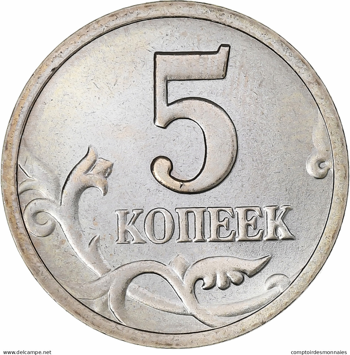 Russie, 5 Kopeks, 1997, Saint-Pétersbourg, Copper-Nickel Clad Steel, SPL - Rusland