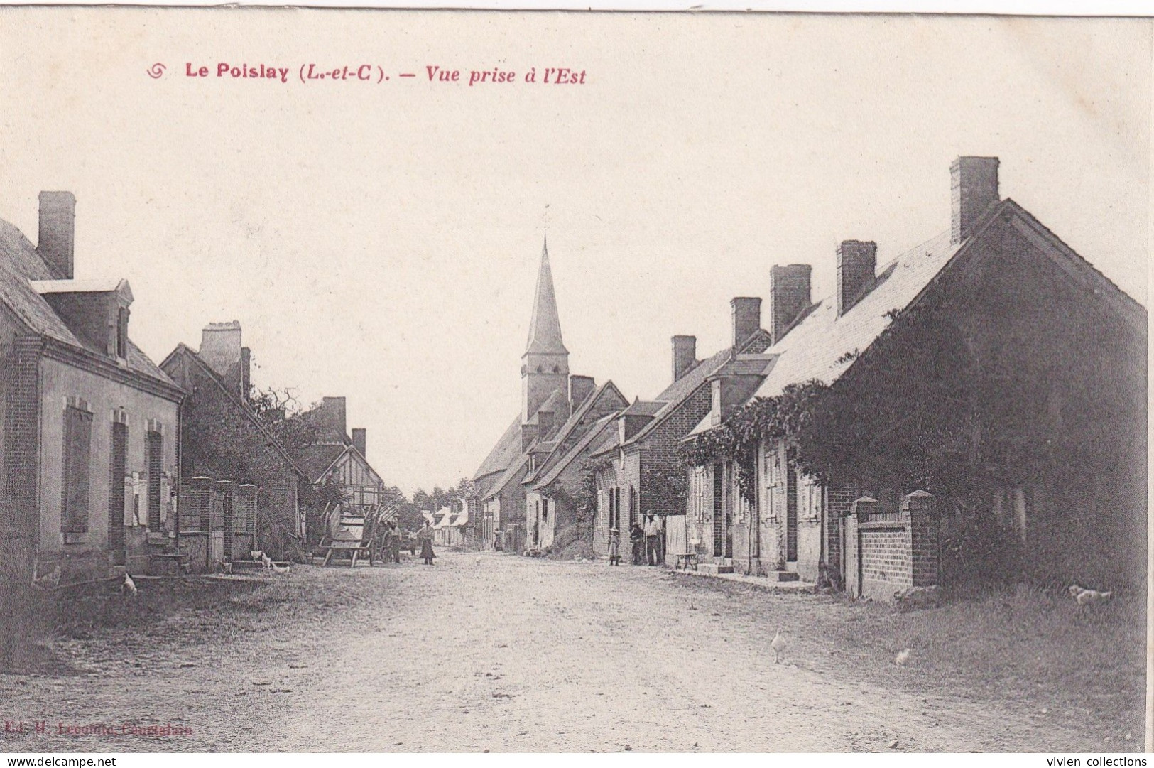 Le Poislay (41 Loir Et Cher) Vue Prise à L'Est - édit. Lecomte - Autres & Non Classés