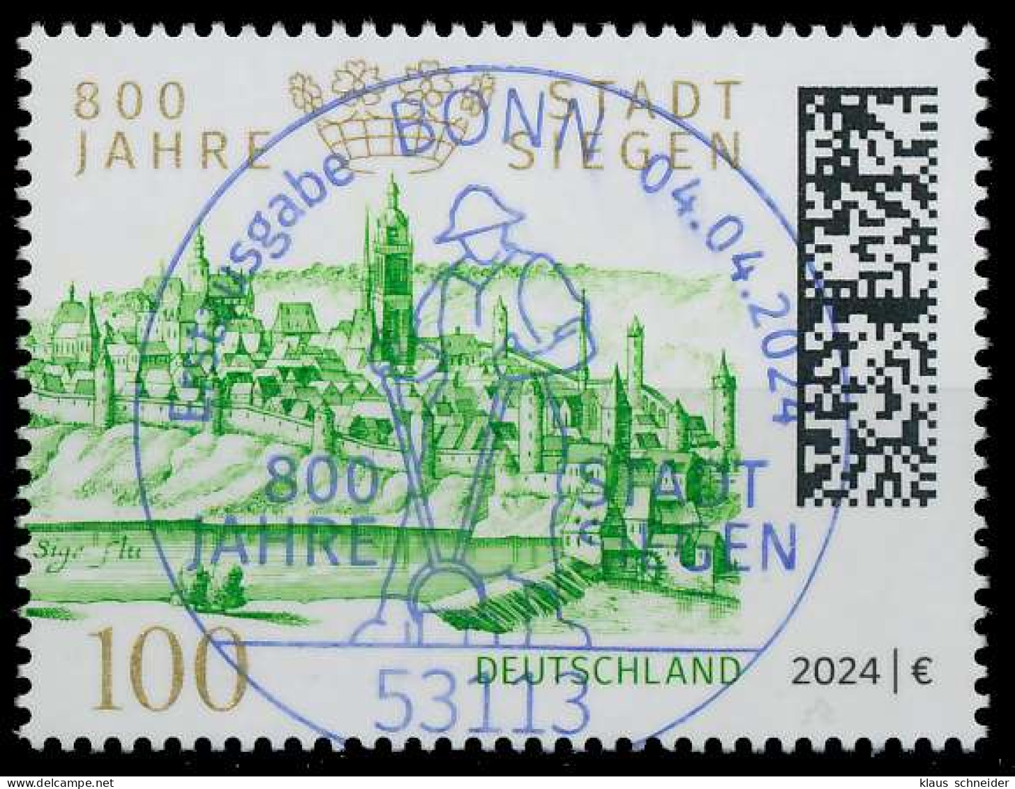 BRD BUND 2024 Nr 3823 ESST Zentrisch Gestempelt X76B12A - Used Stamps