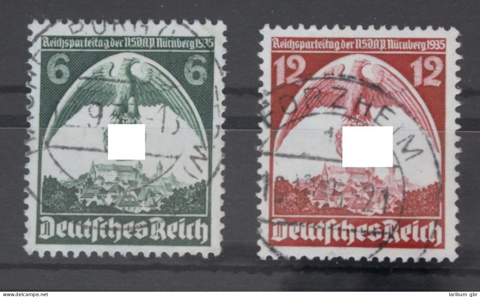 Deutsches Reich 586-587 Gestempelt #FK308 - Otros & Sin Clasificación