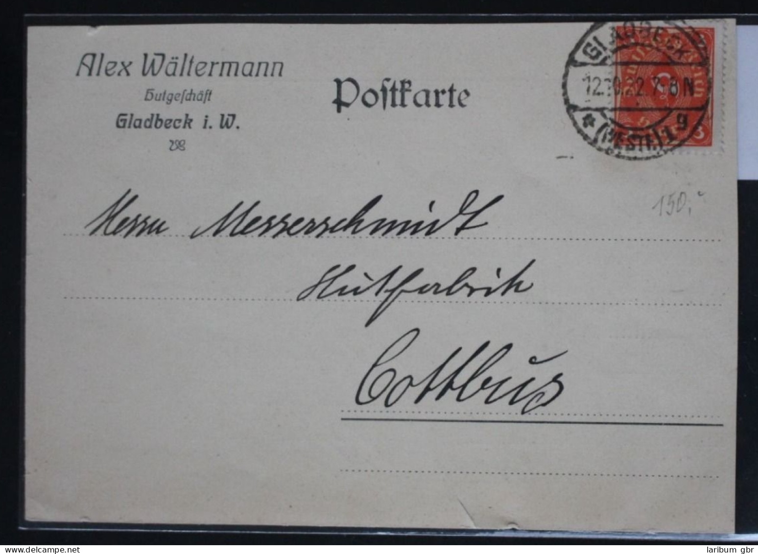 Deutsches Reich 192 Gestempelt Portogerechte Einzelfrankatur Auf Karte #BC504 - Covers & Documents