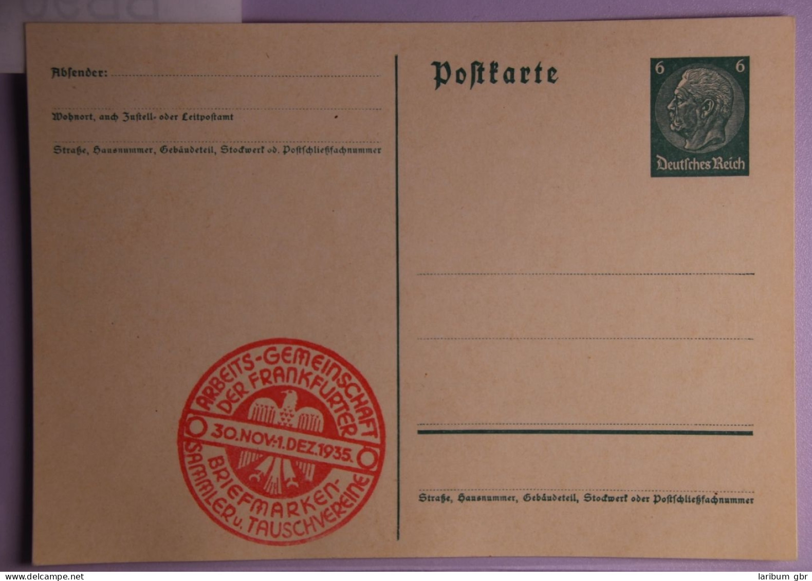 Deutsches Reich PP127/C15 Als Ganzsache Frankfurt #BB901 - Other & Unclassified