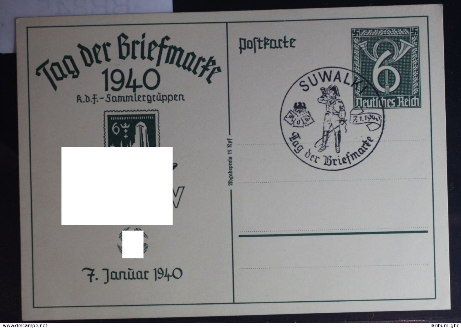 Deutsches Reich P149/C01 Als Ganzsache Tag Der Briefmarke 1940 #BB845 - Otros & Sin Clasificación