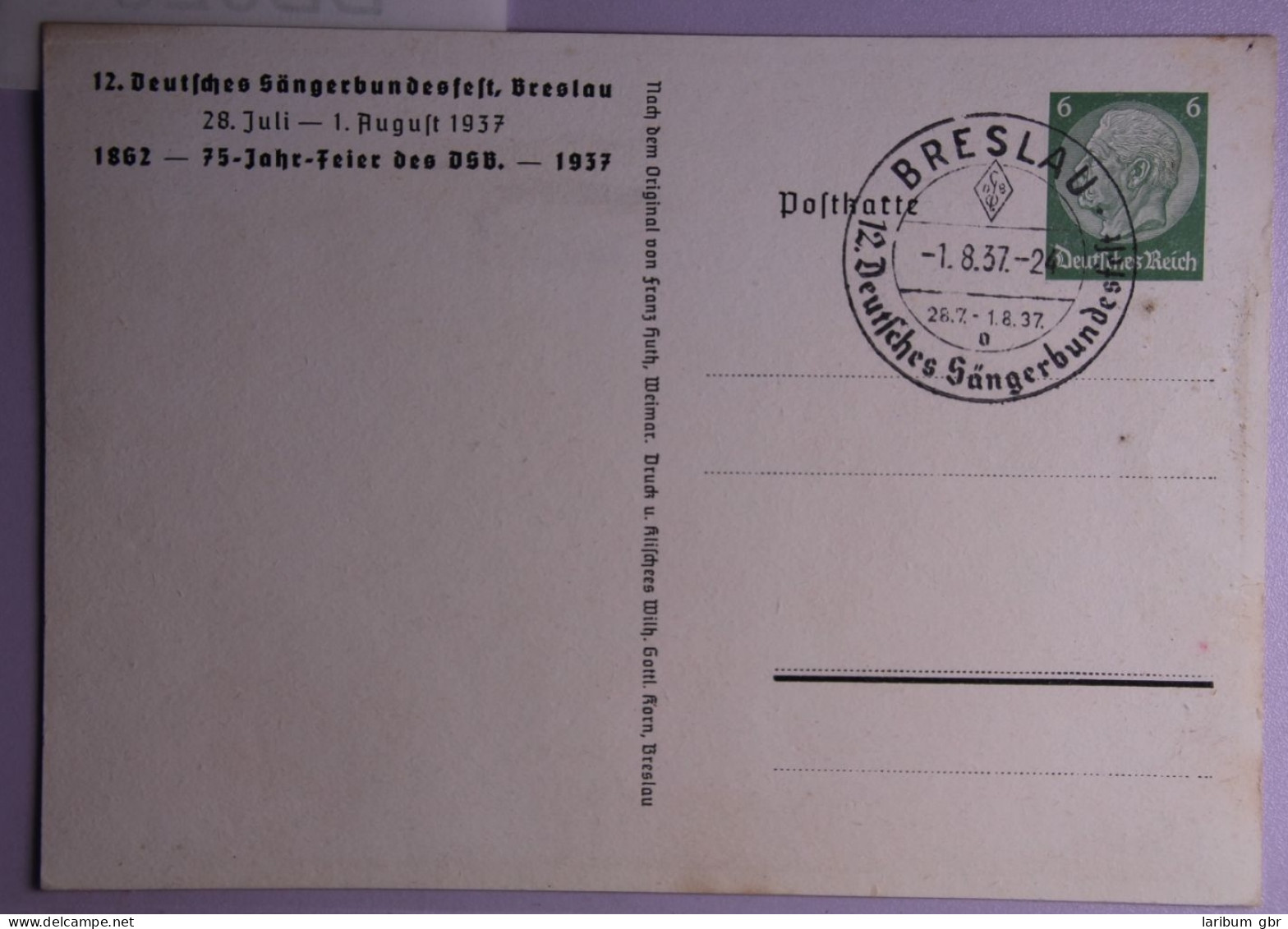 Deutsches Reich PP127/C29-02 Als Ganzsache Breslau #BB926 - Other & Unclassified