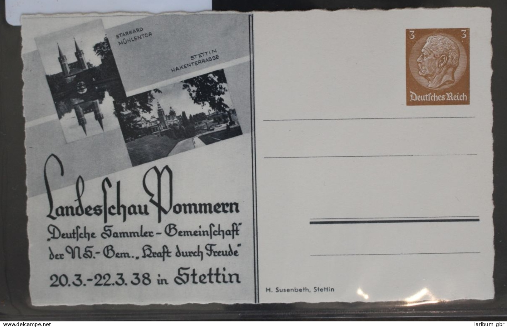 Deutsches Reich PP122/C76-01 Als Ganzsache Stettin #BC630 - Autres & Non Classés