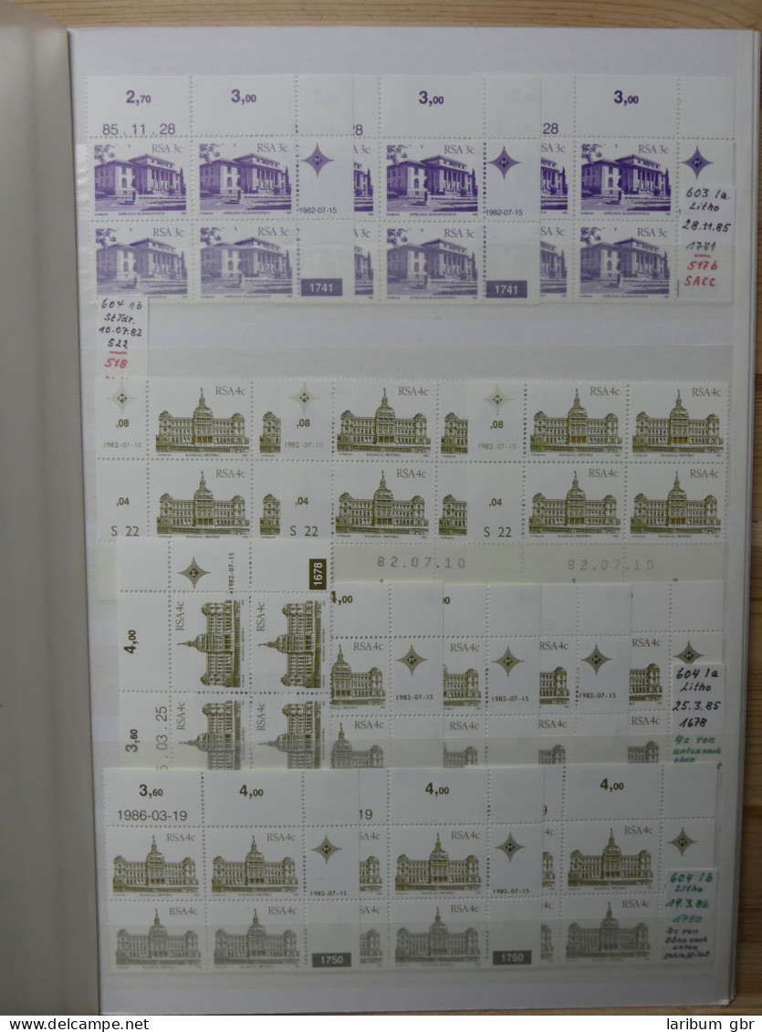 Südafrika 501-617 Zylinder Nummer Im Einsteckalbum #LY190 - Autres & Non Classés