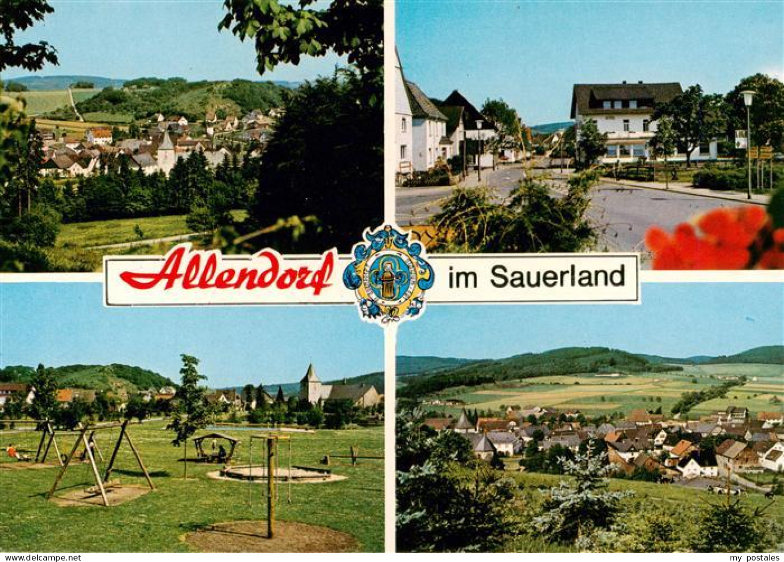 73942424 Allendorf_Sauerland_Sundern Panorama Ortspartien Kinderspielplatz - Sundern
