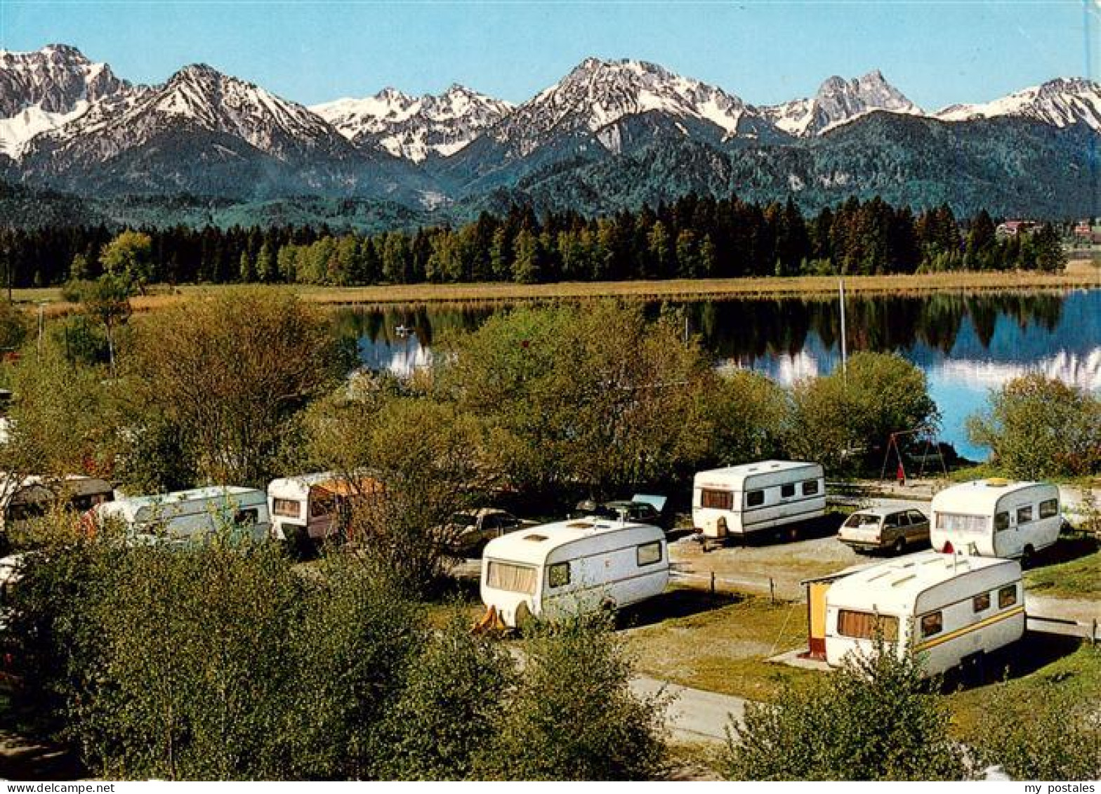 73942349 Hopfen_See Campingplatz Hopfensee Alpenpanorama - Fuessen