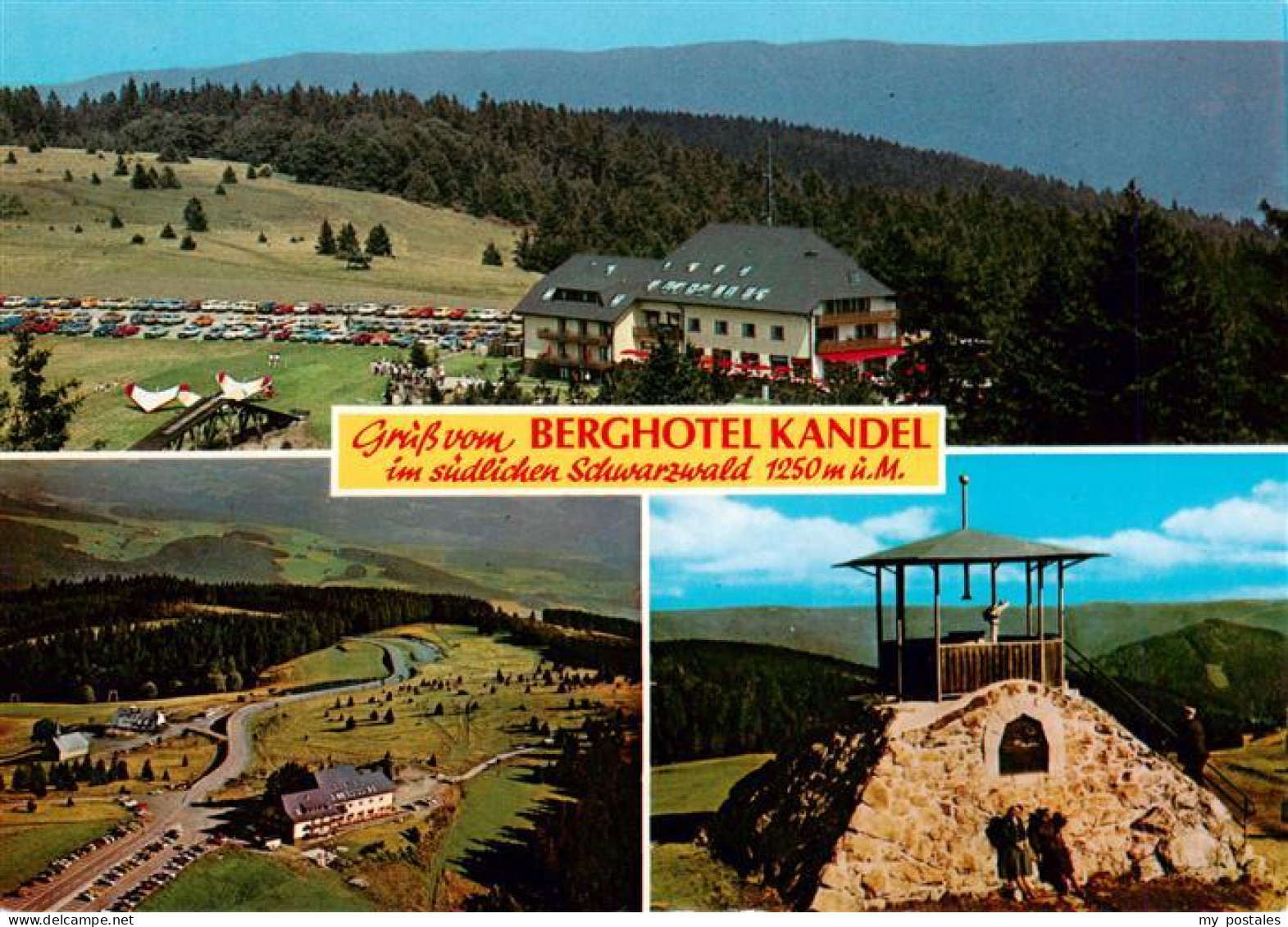 73942323 Kandel_Breisgau Berghotel Kandel Fliegeraufnahme Kandelpyramide - Andere & Zonder Classificatie