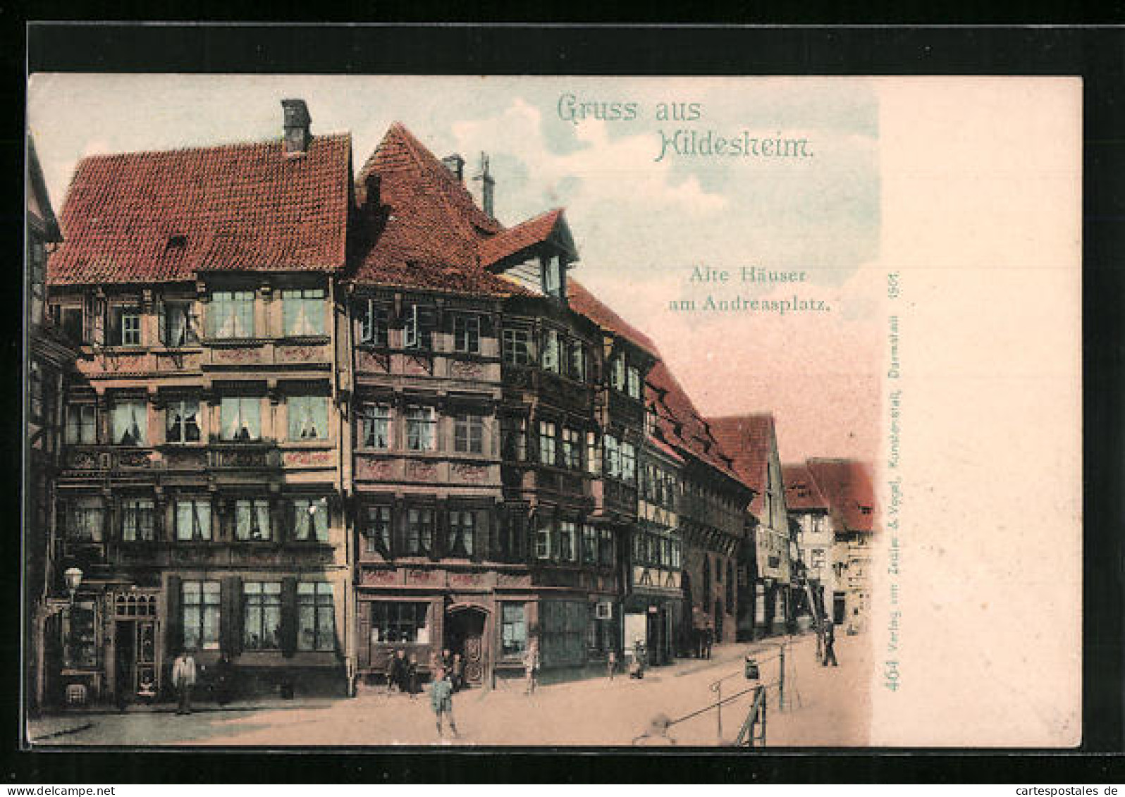 AK Hildesheim, Alte Häuser Am Andreasplatz  - Hildesheim