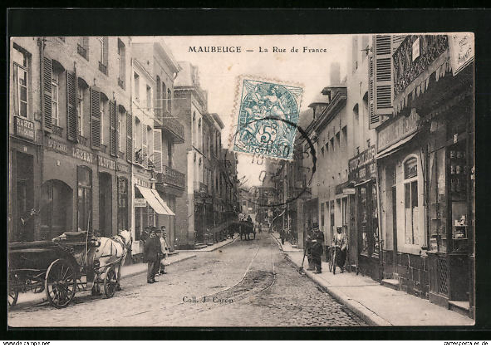 CPA Maubeuge, La Rue De France  - Maubeuge