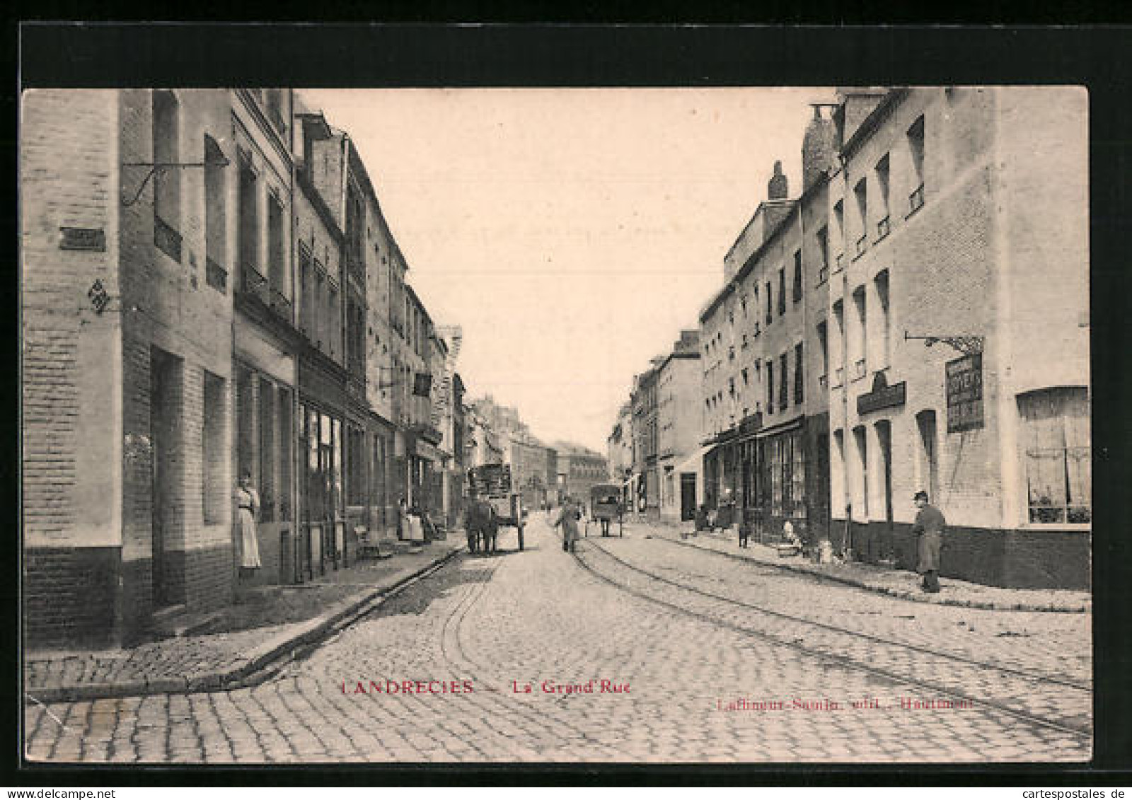 CPA Landrecies, La Grand'Rue  - Landrecies