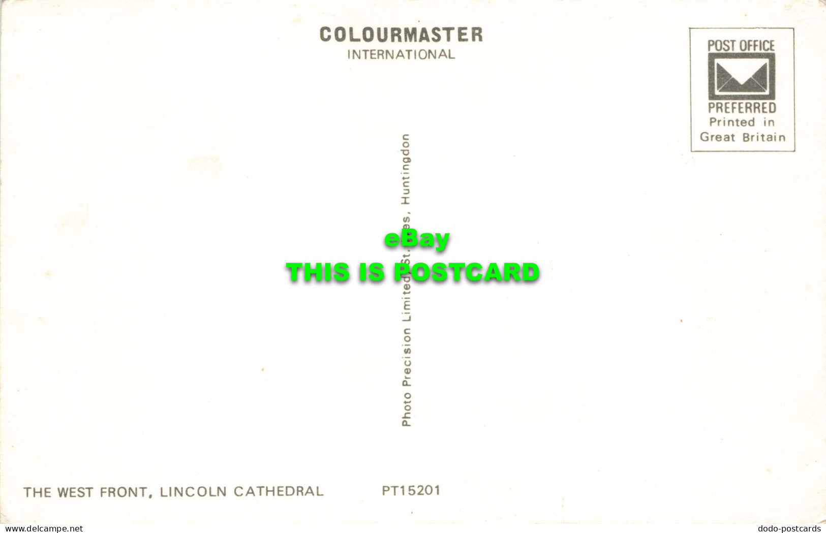 R575144 West Front. Lincoln Cathedral. Colourmaster International. Precision - World