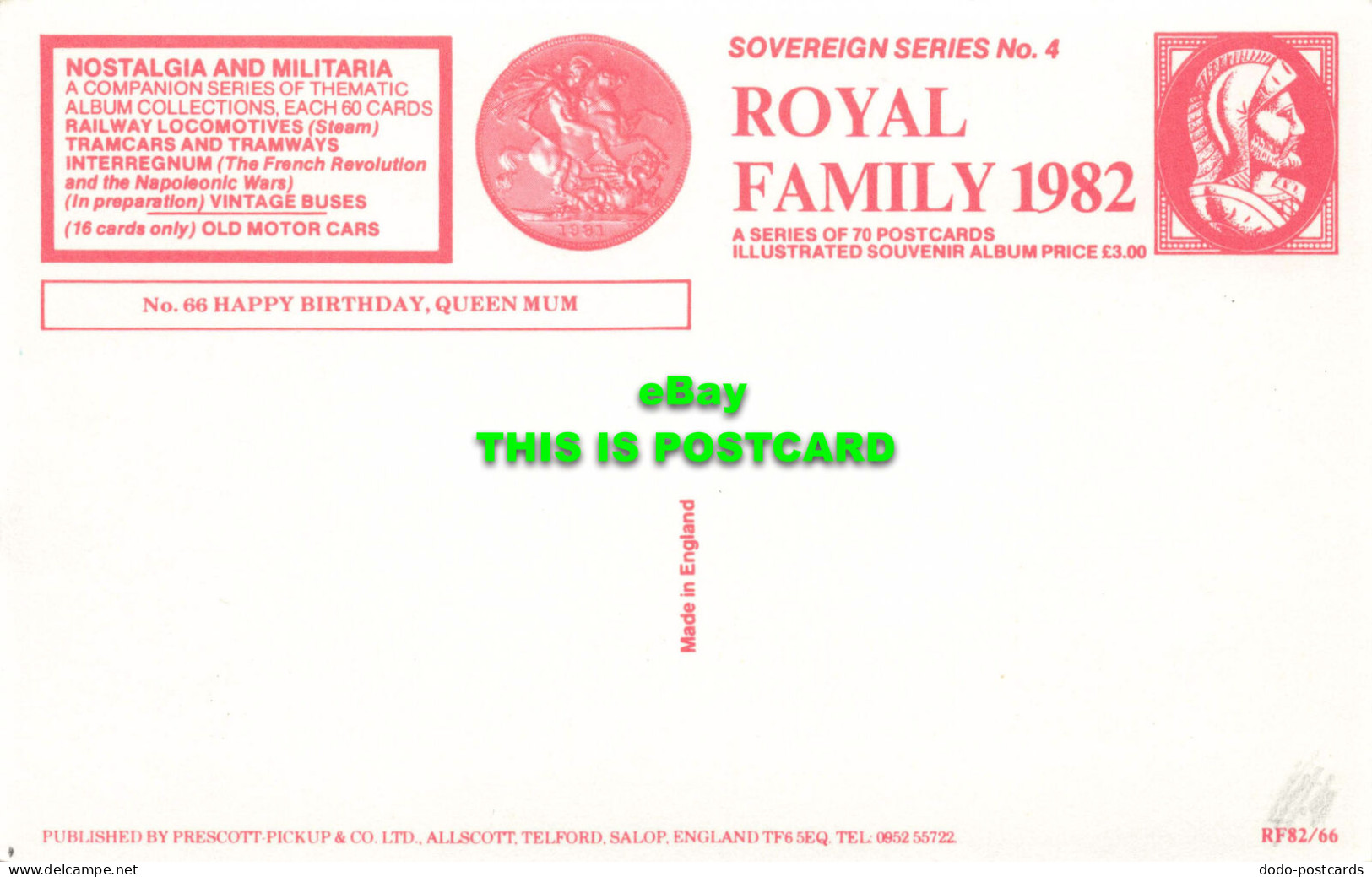 R574804 No. 66. Happy Birthday. Queen Mum. Sovereign Series No. 4. Royal Family - World