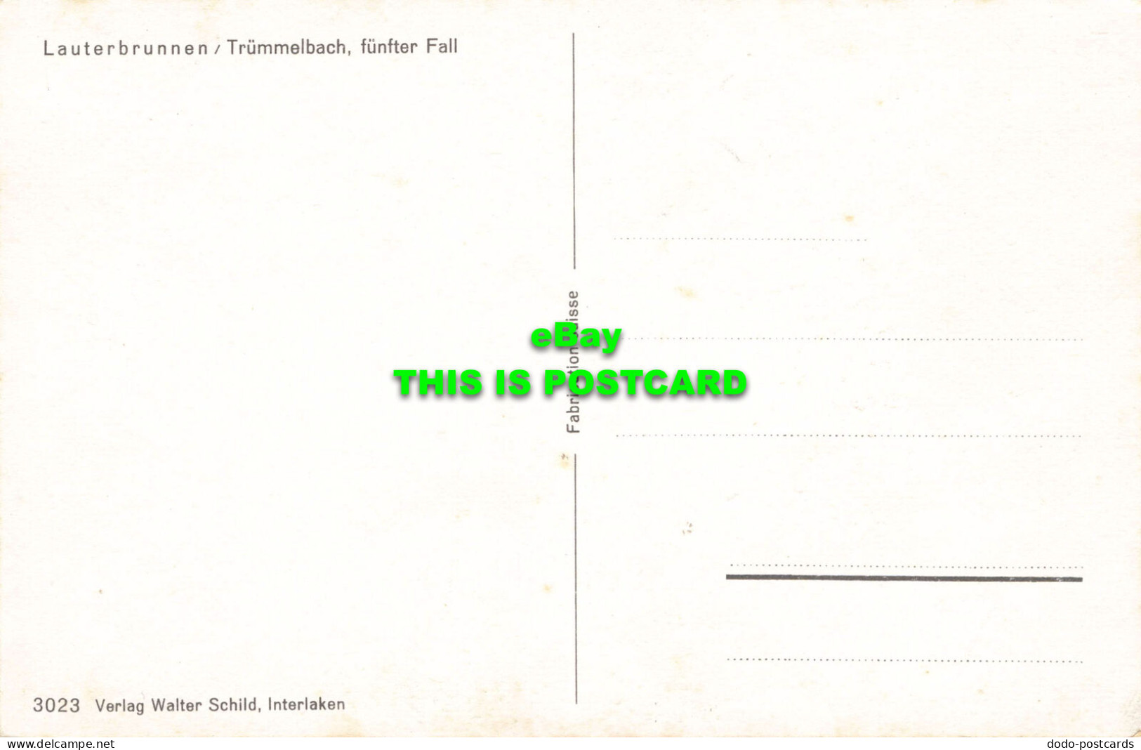 R575394 Lauterbrunnen. Trummelbach Funfter Fall. Walter Schild. Interlaken - World
