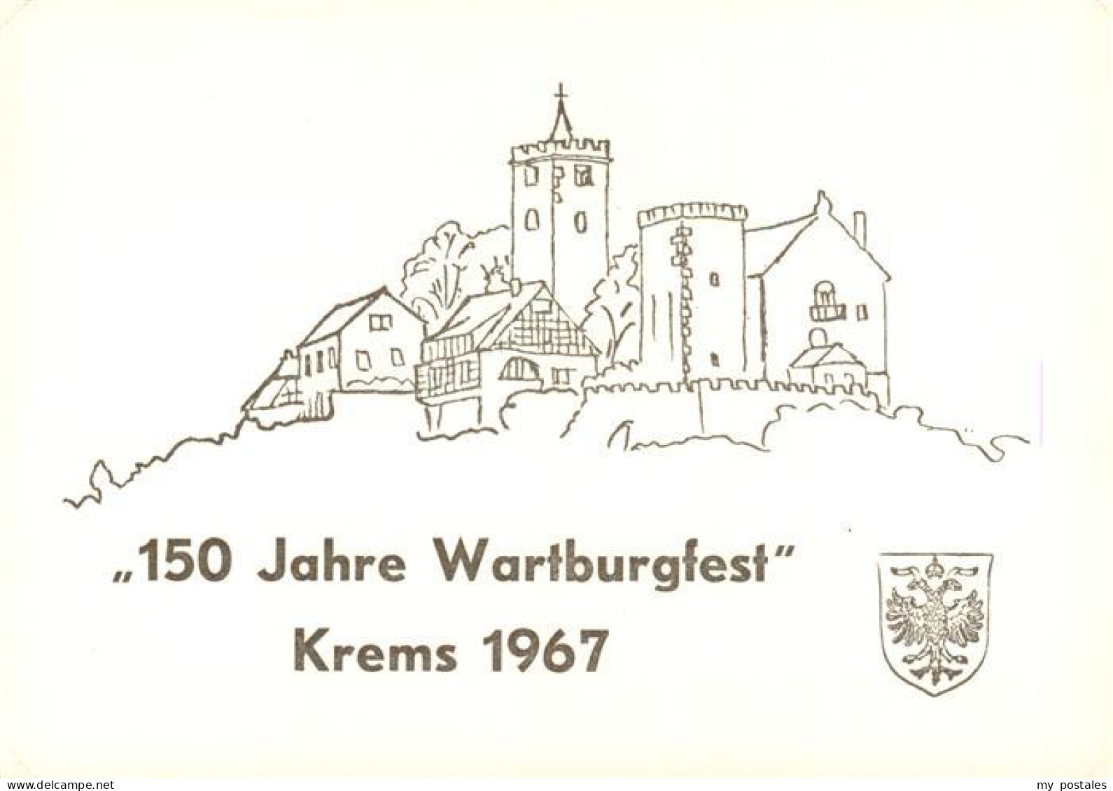 73901393 Krems Donau AT 150 Jahre Wartburgfest Kuenstlerkarte  - Altri & Non Classificati