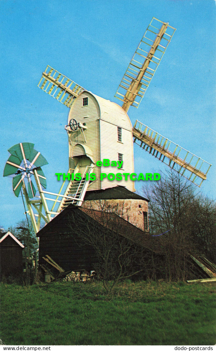 R574816 Post Mill. Saxtead Green. Plastichrome. Colourpicture Publishers. A. W. - Monde