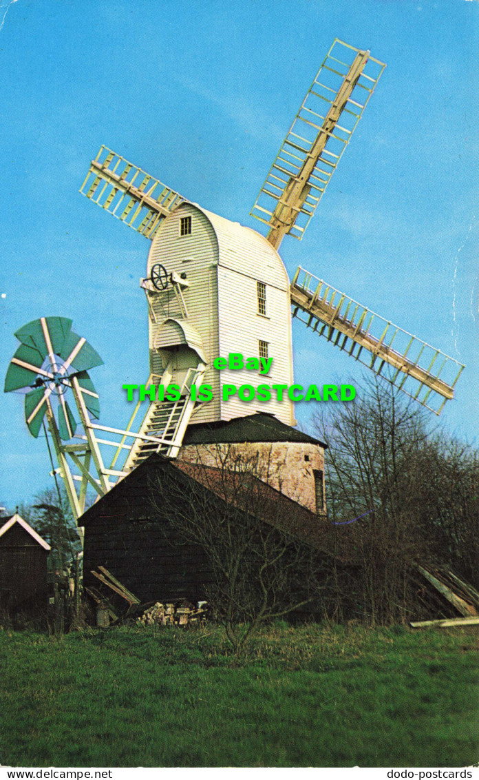 R574817 Post Mill. Saxtead Green. Plastichrome. Colourpicture Publishers. A. W. - World