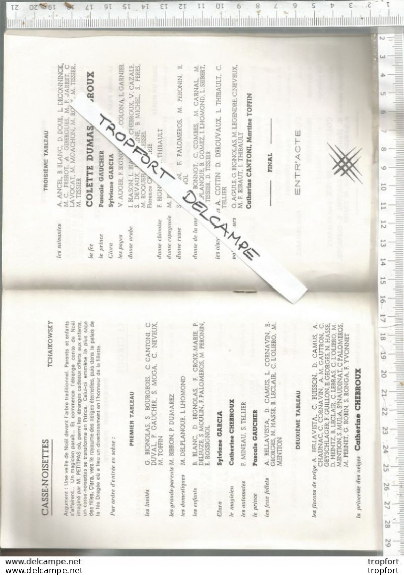 XB / Vintage // Superbe PROGRAMME VIRY-CHATILLON 1977 Numéroté19  Audition Privée Danse  8 Pages / Théâtre Opera - Programme
