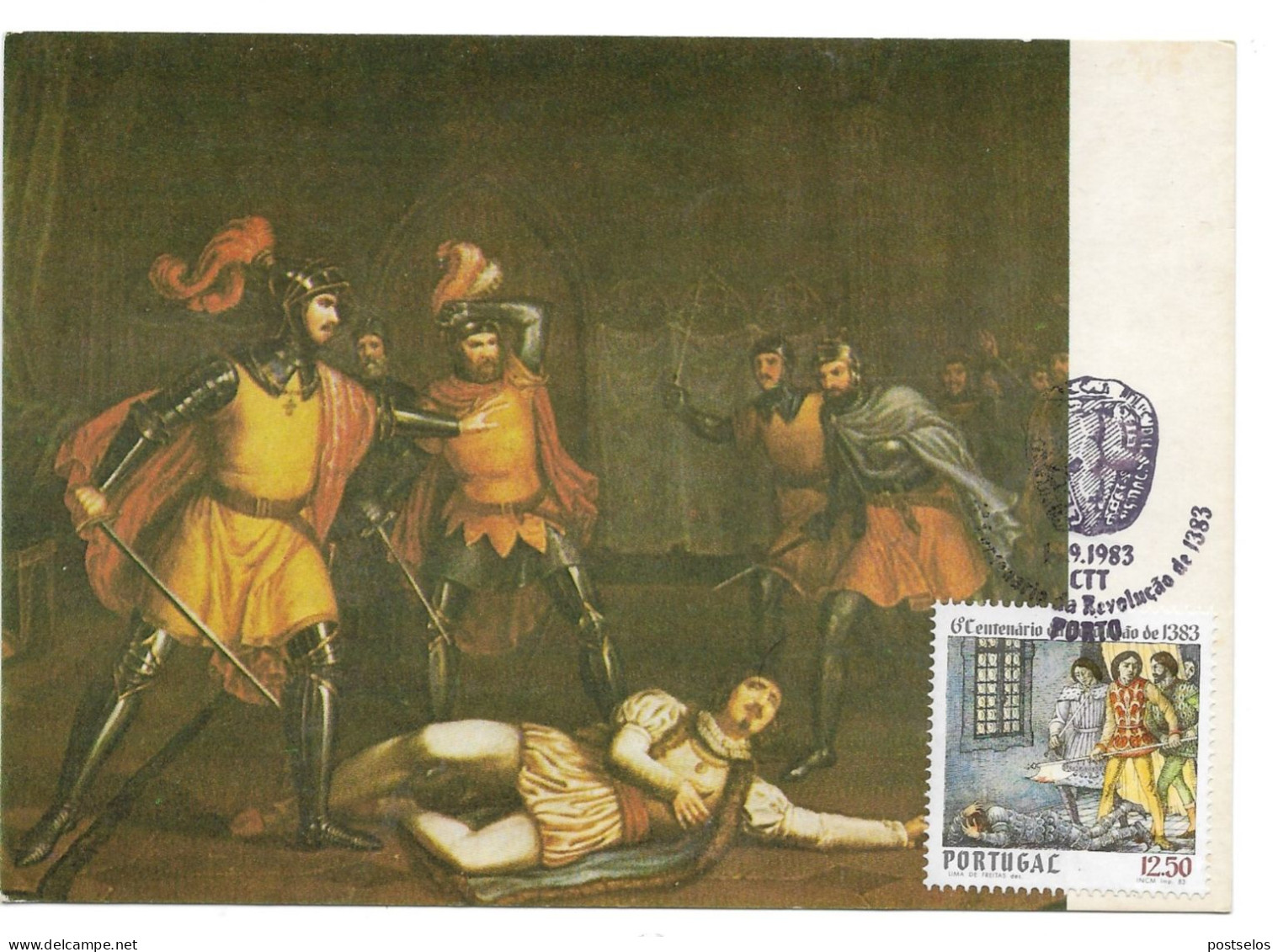Revolução De 1383 - Cartes-maximum (CM)