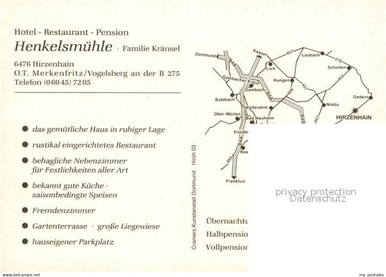 73862758 Merkenfritz Hirzenhain Hotel Restaurant Pension Henkelsmuehle Terrasse  - Other & Unclassified