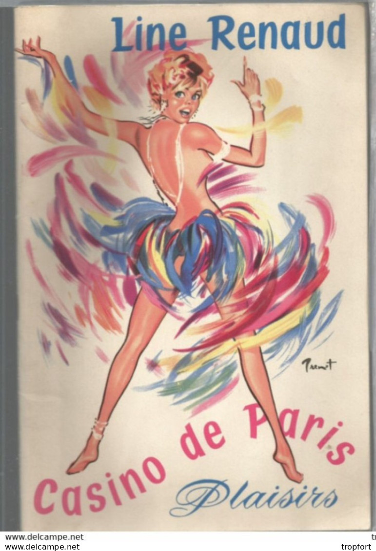PG / Vintage // PROGRAMME CASINO DE PARIS  LINE RENAUD  PLAISIRS // Théâtre Cabaret Danse - Programma's