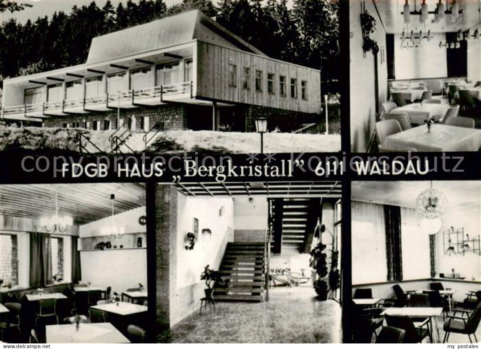 73862690 Waldau Hildburghausen FDGB Haus Bergkristall Gastraeume Treppenaufgang  - Hildburghausen