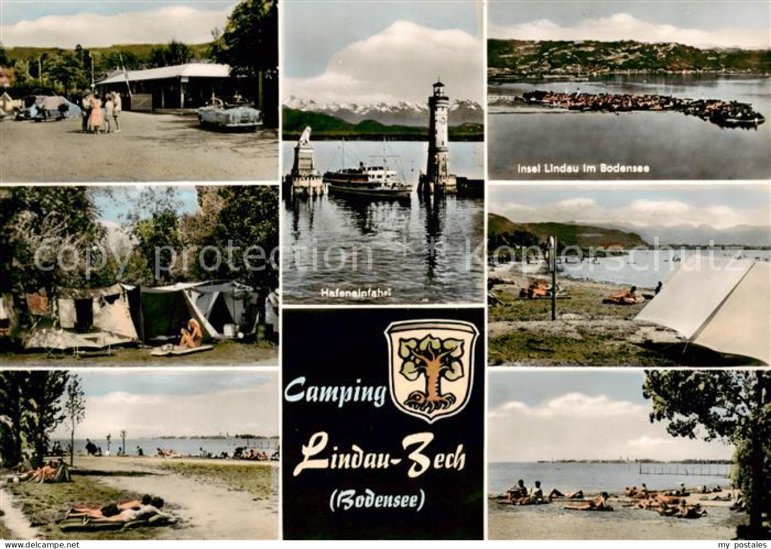 73862688 Zech Lindau Bodensee Campingplatz Lindau Zech Teilansichten Hafeneinfah - Lindau A. Bodensee