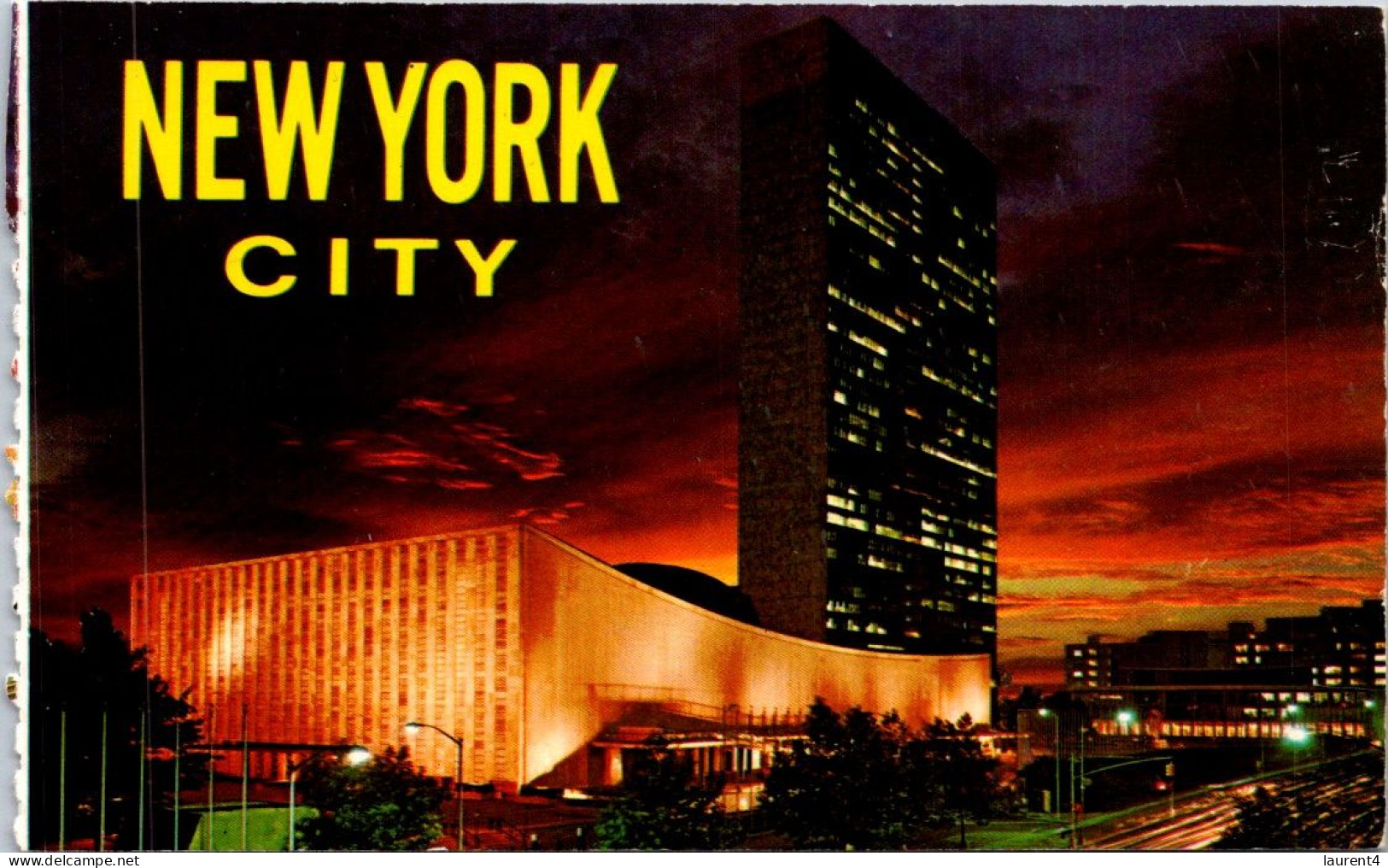 2-5-2024 (3 Z 36) USA - New York City United Nations Building At Night - Autres Monuments, édifices