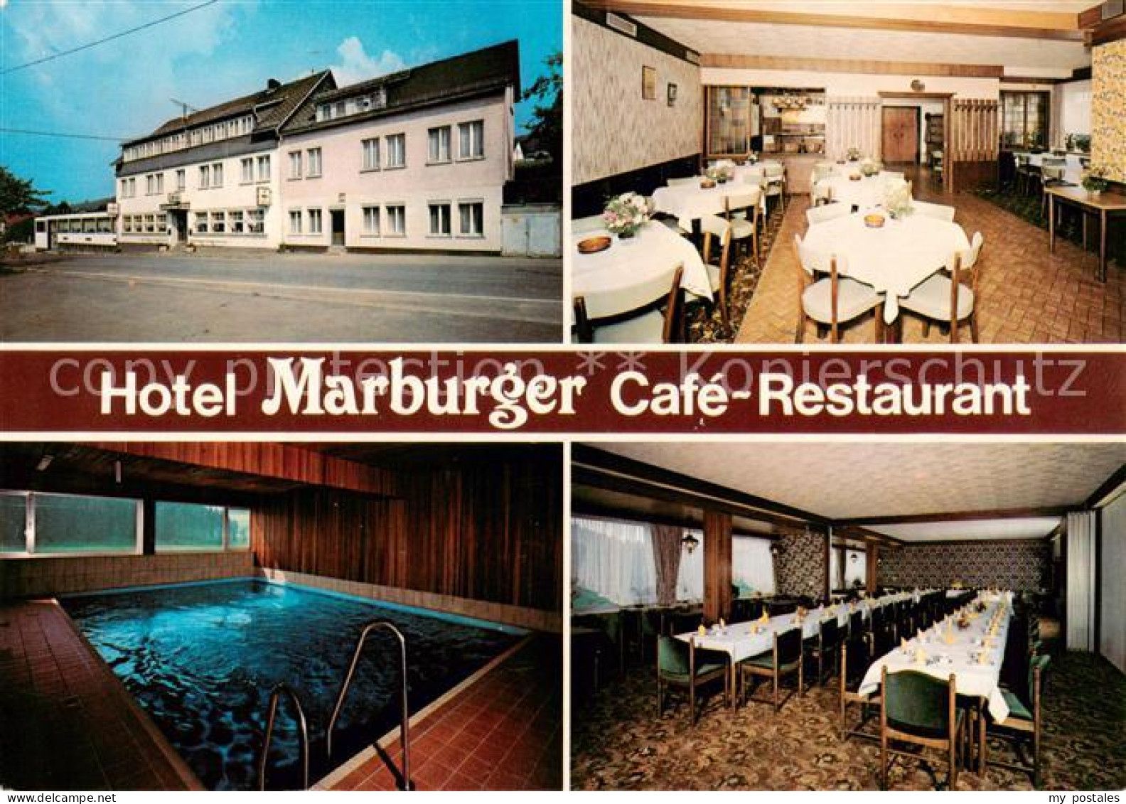 73862601 Hesselbach Laasphe Hotel Marburger Cafe Restaurant Hallenbad Festsaal - Bad Laasphe