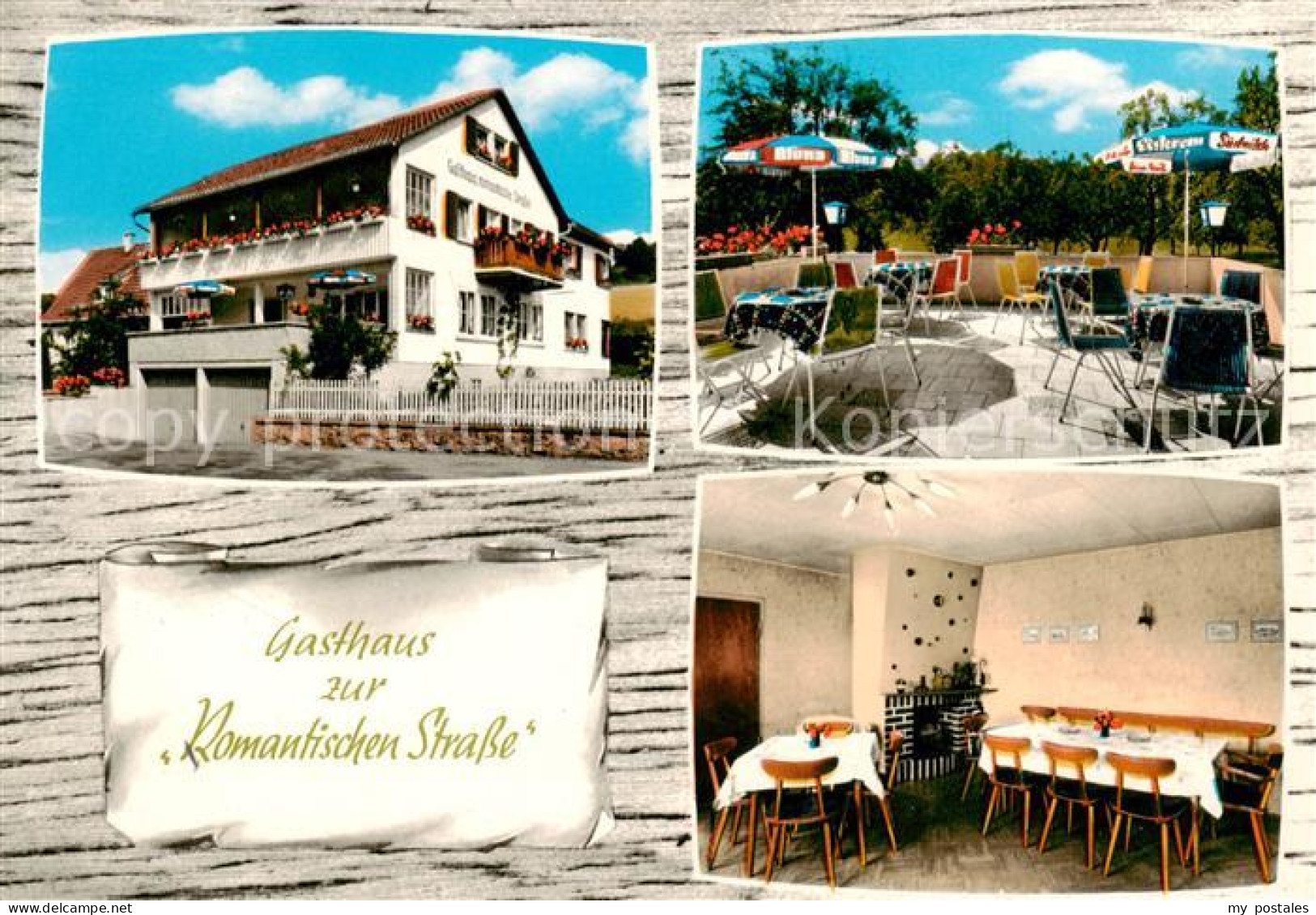 73862574 Klingen Bieberehren Gasthaus Zur Romantischen Strasse Gastraum Terrasse - Other & Unclassified