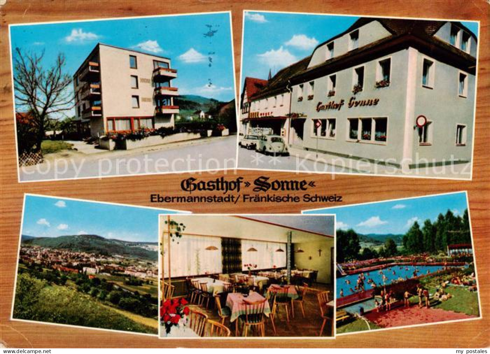 73862558 Ebermannstadt Gasthof Pension Sonne ADAC-Lokal Freibad Panorama Eberman - Autres & Non Classés
