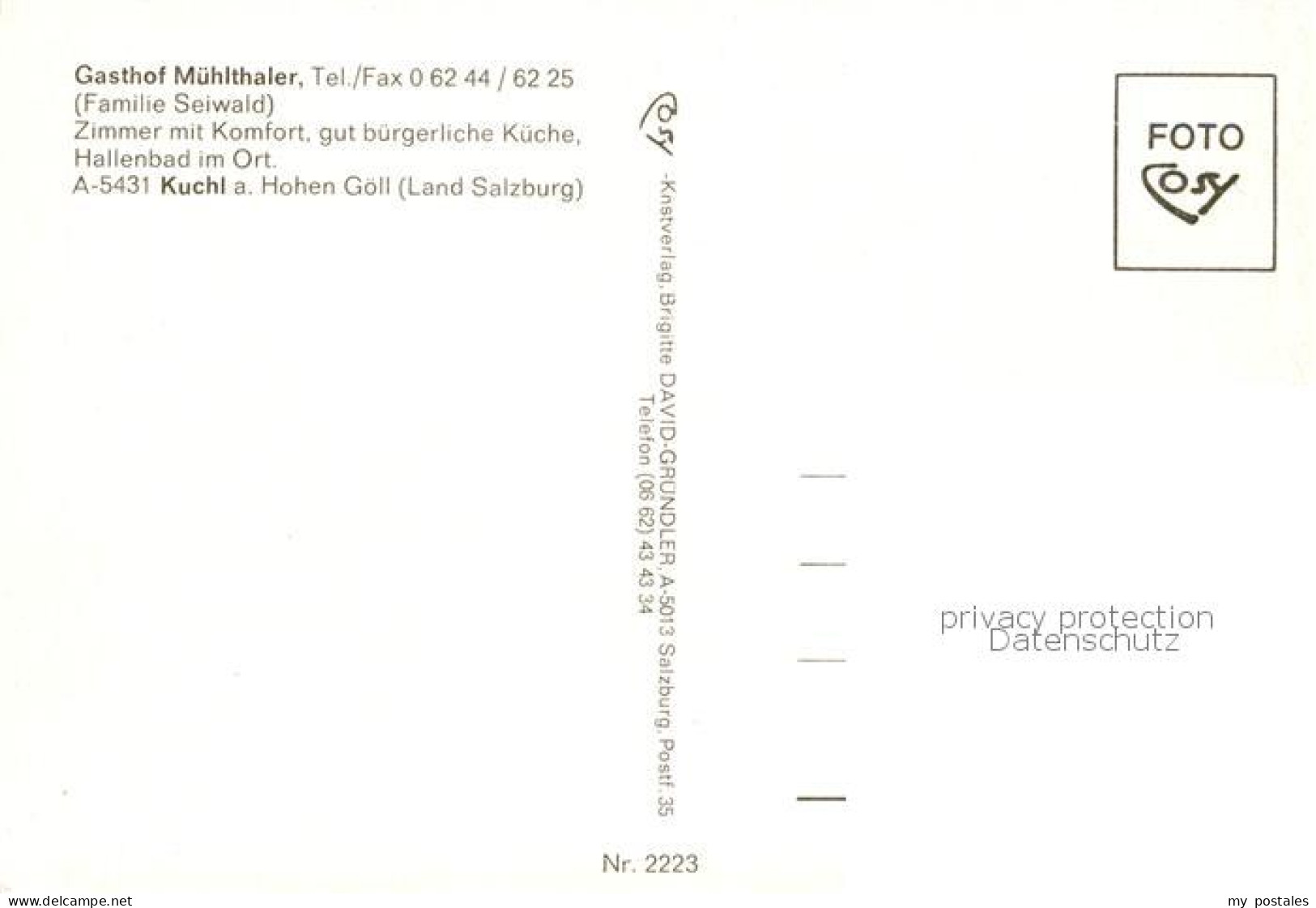 73829473 Kuchl Salzburg AT Gasthof Muehlthaler  - Other & Unclassified
