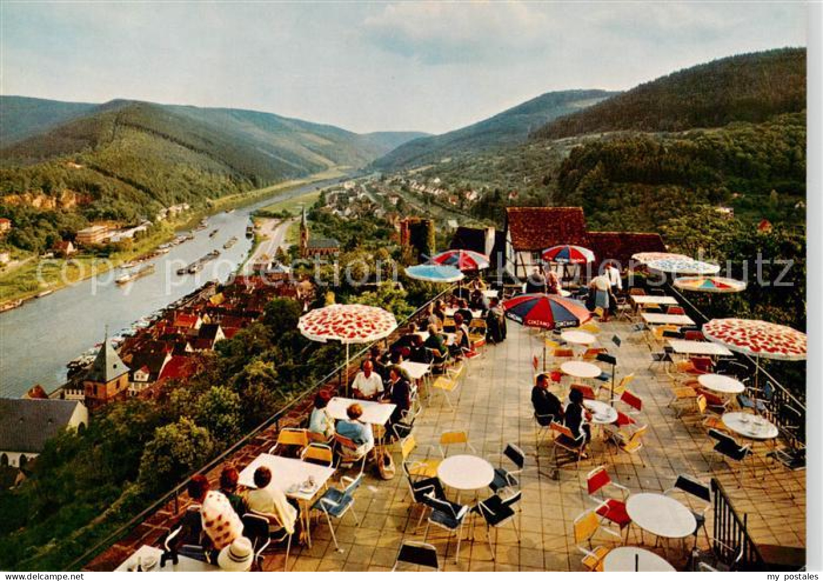 73829466 Hirschhorn Neckar Schloss Hotel Auf Der Burg Terrasse  Hirschhorn Necka - Other & Unclassified