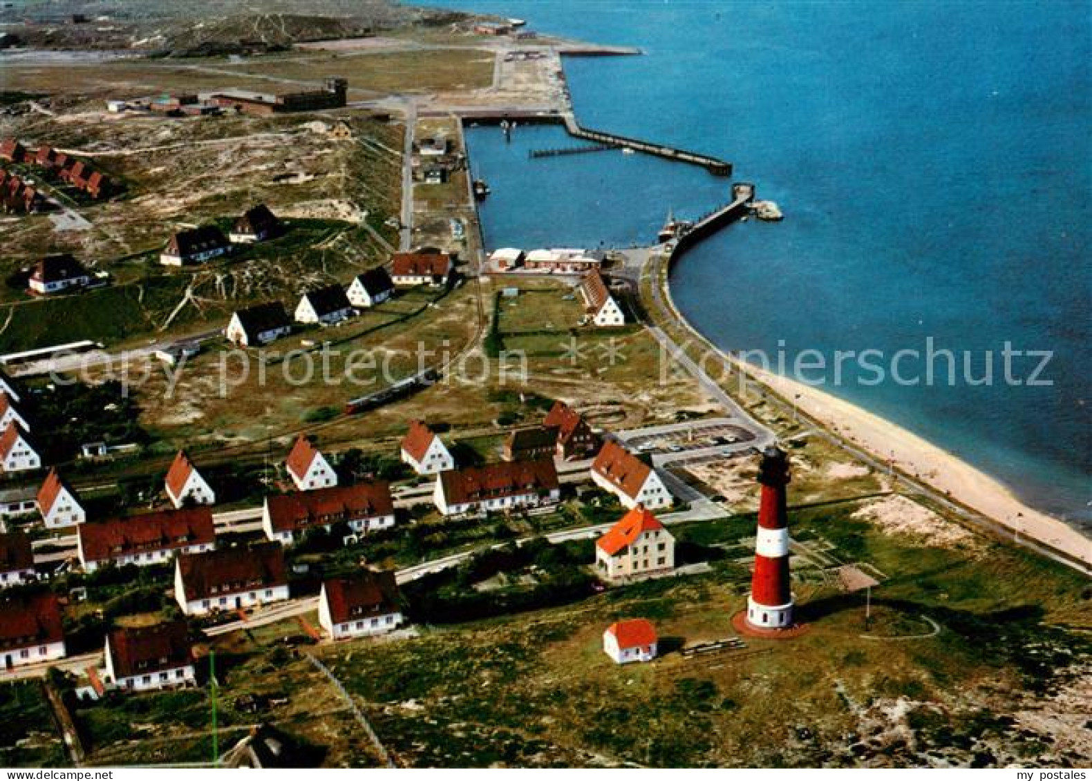 73829462 Hoernum Sylt Hafen Und Leuchtturm Fliegeraufnahme Hoernum Sylt - Other & Unclassified