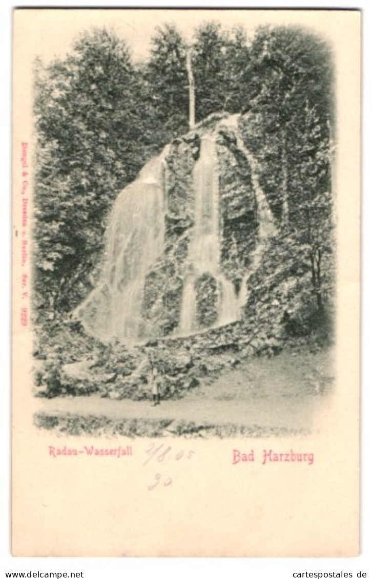 Relief-AK Bad Harzburg, Radau-Wasserfall  - Andere & Zonder Classificatie