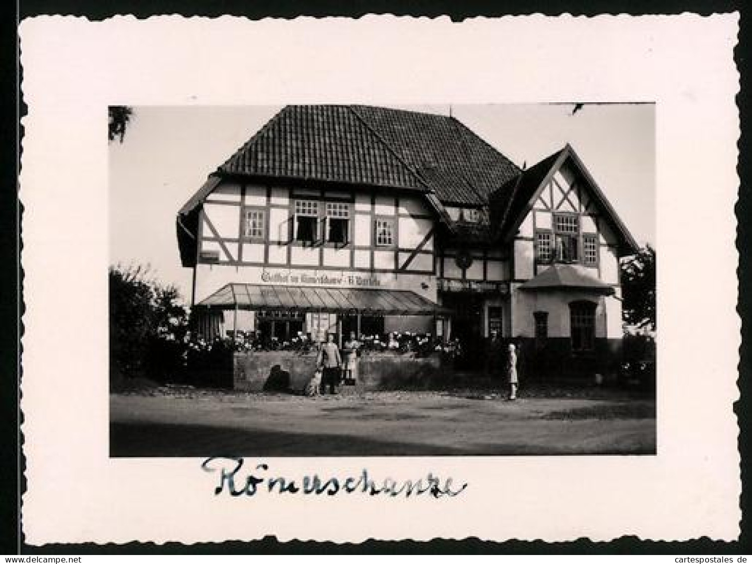 Fotografie Unbekannter Fotograf, Ansicht Husum, Gasthaus Zur Römerschanze Von R. Bartels  - Places