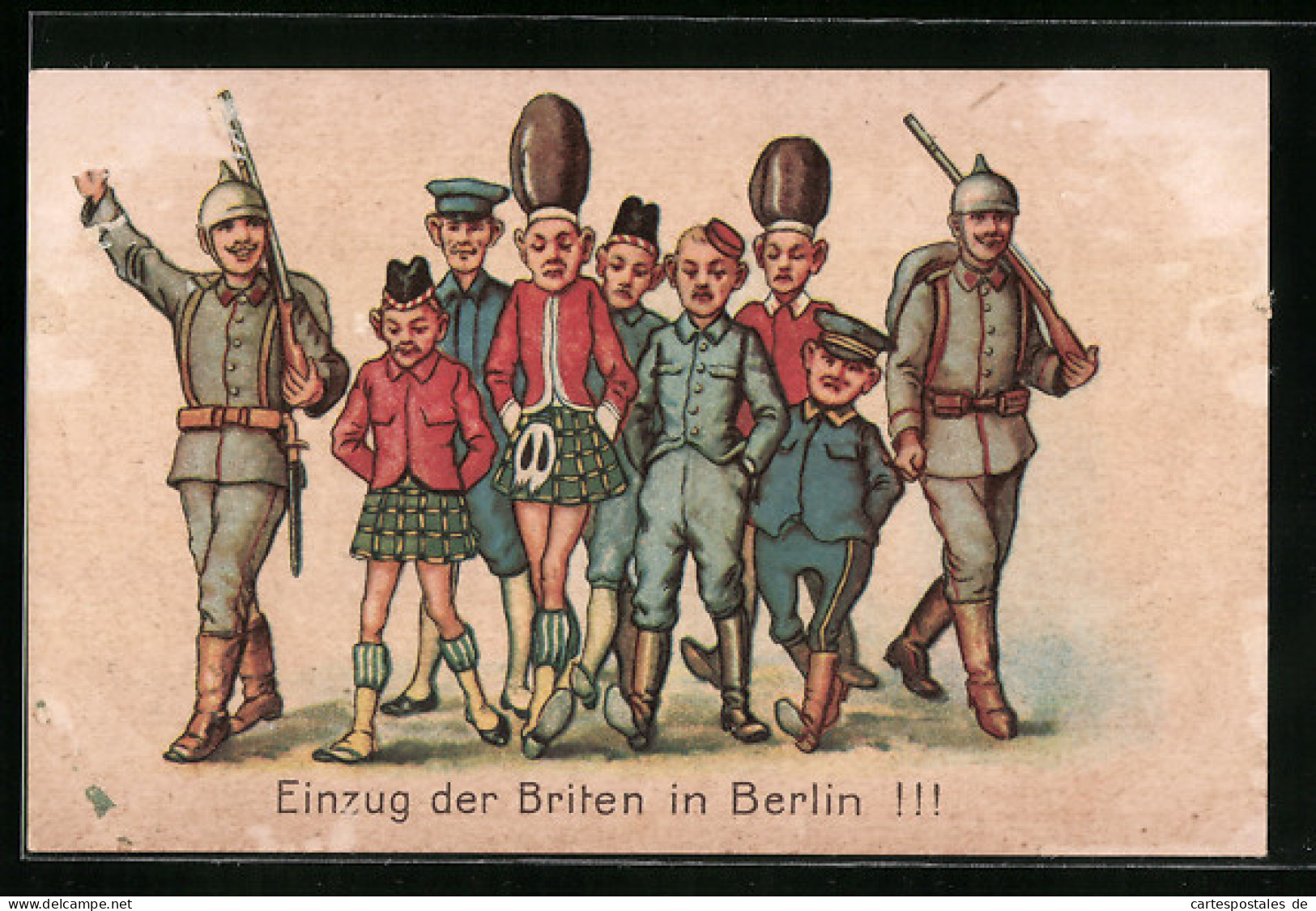Künstler-AK Einzug Der Briten In Berlin  - Guerre 1914-18