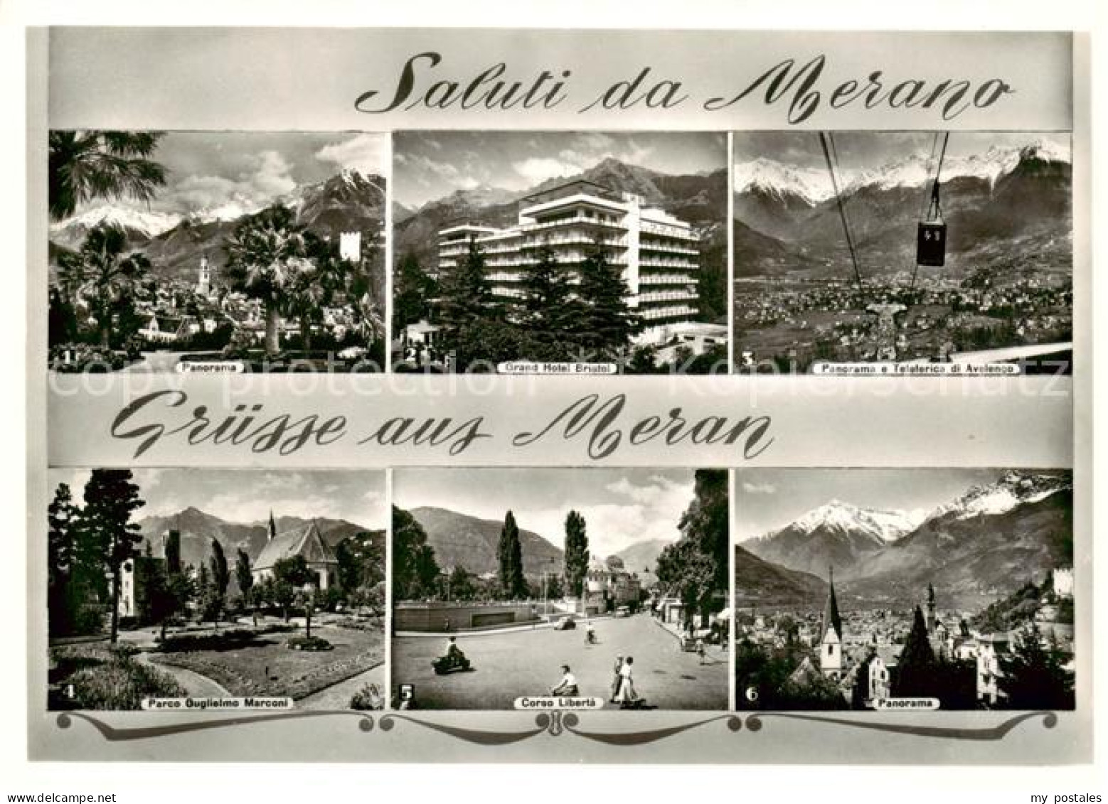 73829367 Meran Merano IT Panorama Grand Hotel Bristol Haflingerbahn Marconi Park - Other & Unclassified