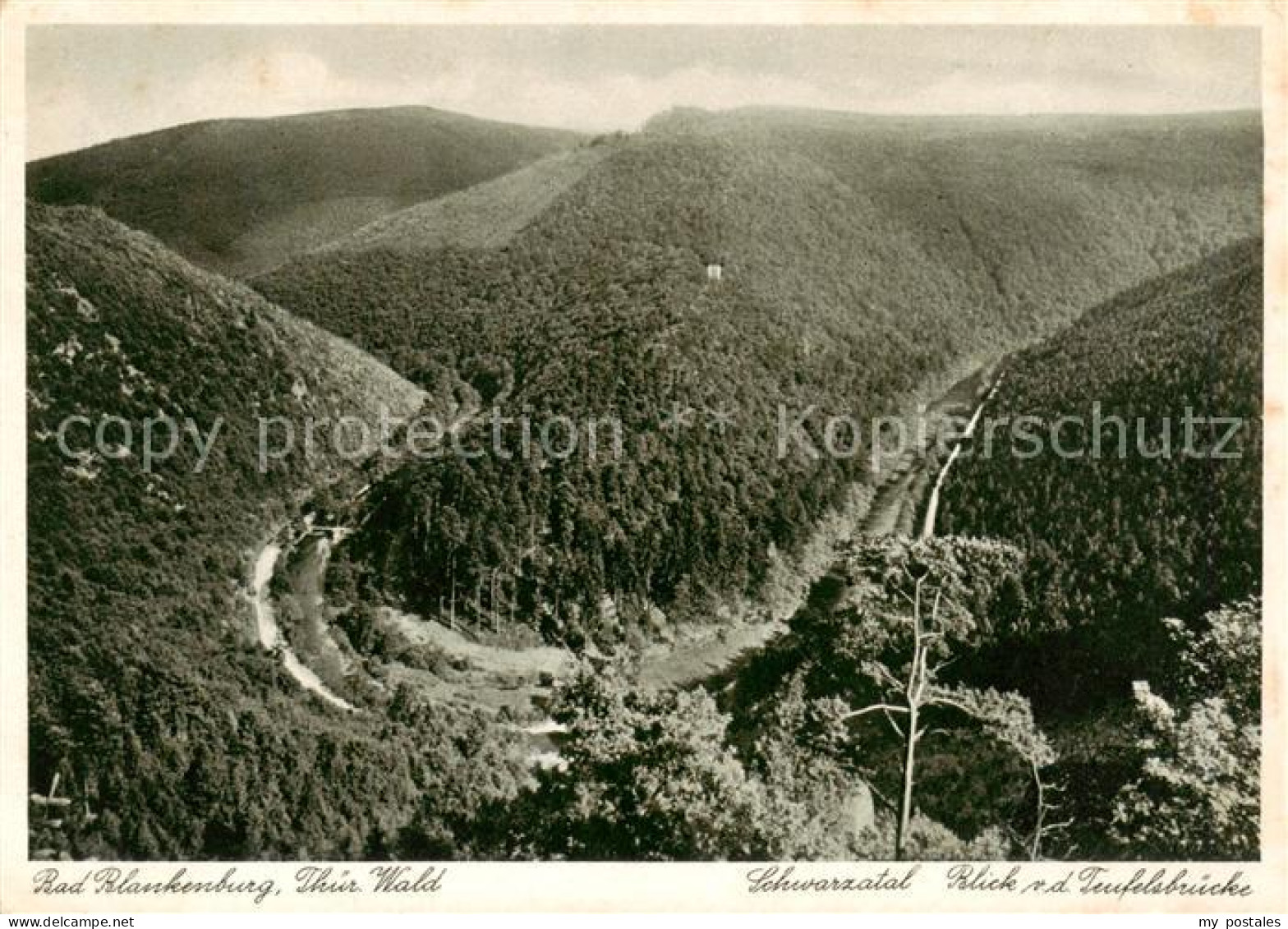 73829366 Bad Blankenburg Schwarzatal Blick Von Der Teufelsbruecke Bad Blankenbur - Bad Blankenburg