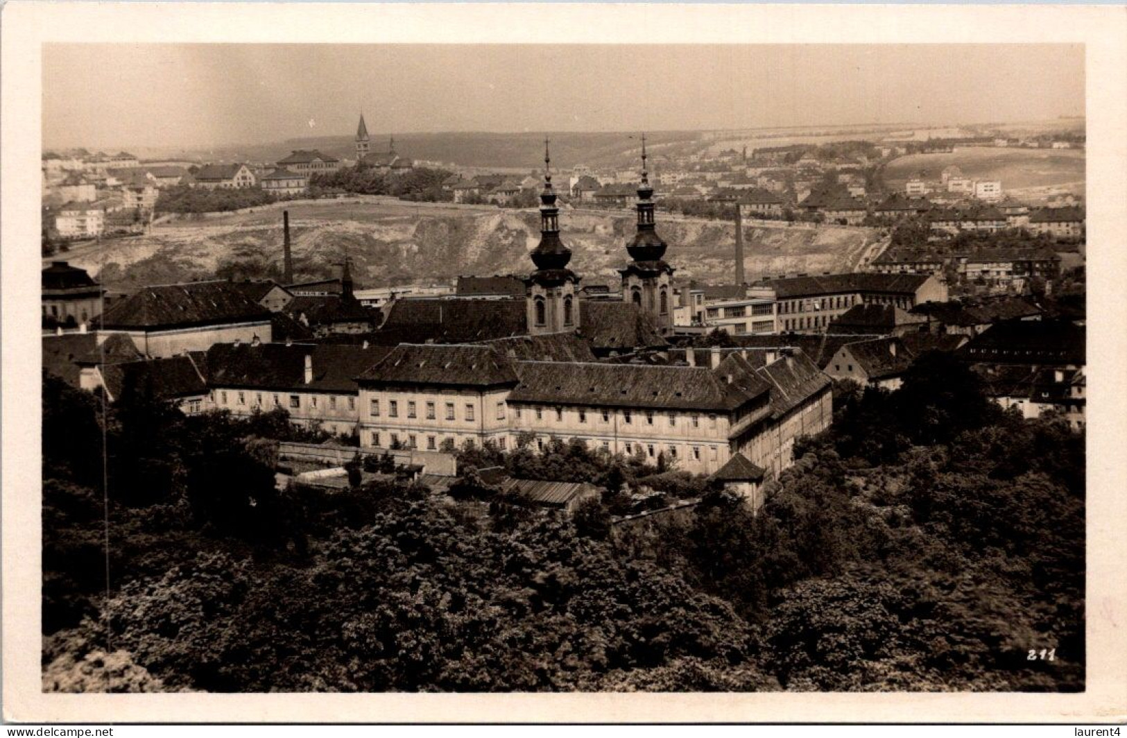 2-5-2024 (3 Z 36) VERY OLD - B/w - Czech Republic - Praha Abbaye De Strahov - Eglises Et Cathédrales