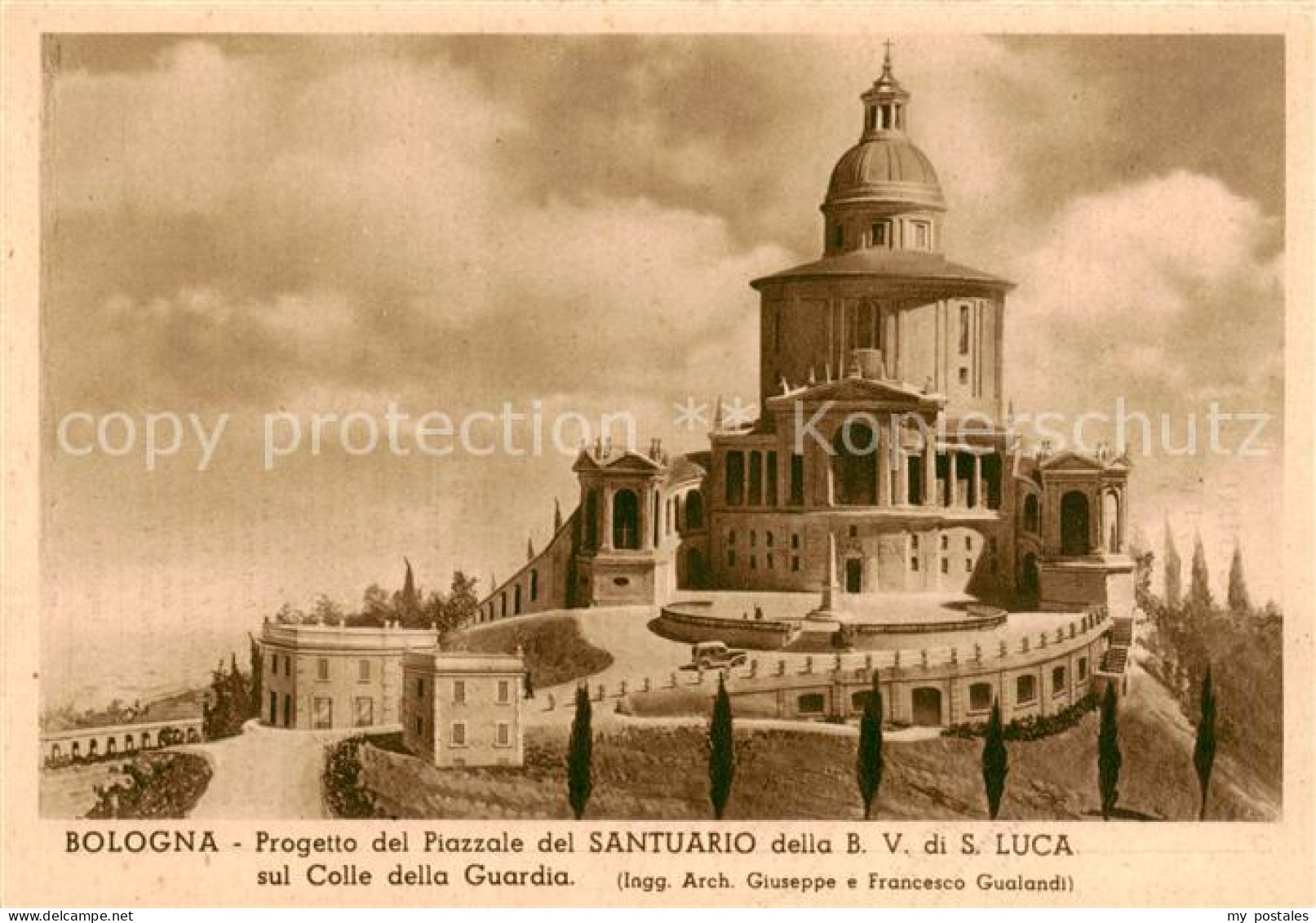 73829330 Bologna Progetto Del Piazzale Del Santuario Della BV Di S Luca Sul Coll - Other & Unclassified