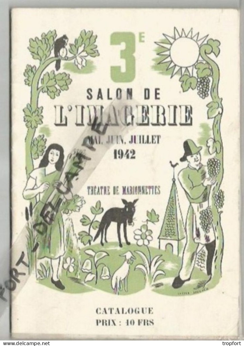 FF / PROGRAMME SALON DE L'IMAGERIE PARIS 1942 CATALOGUE - Programs