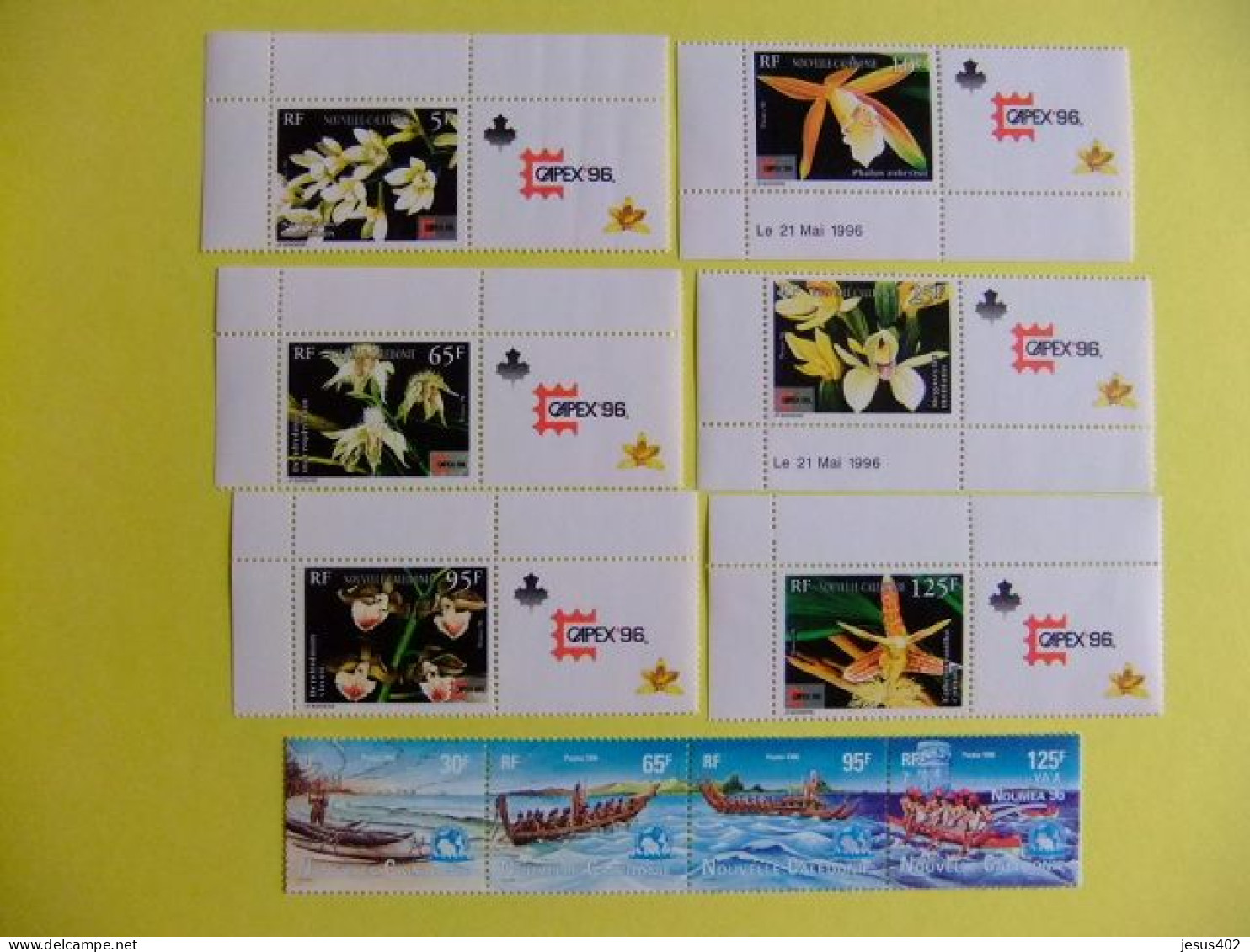 122 NOUVELLE CALEDONIE Nueva Caledonia 1996 COMPLETO YVERT 703 / 724 + PA 331 /339 A **MNH - Ungebraucht