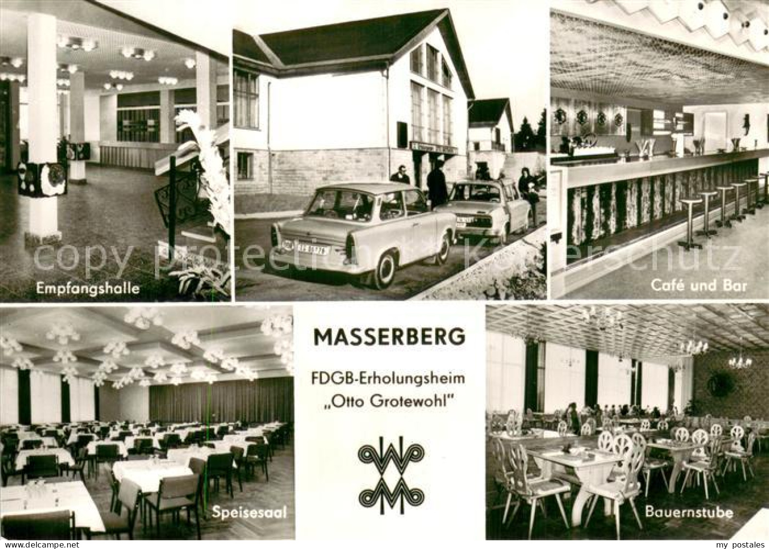 73754985 Masserberg FDGB Erholungsheim Otto Grotewohl Empfangshalle Cafe Und Bar - Masserberg