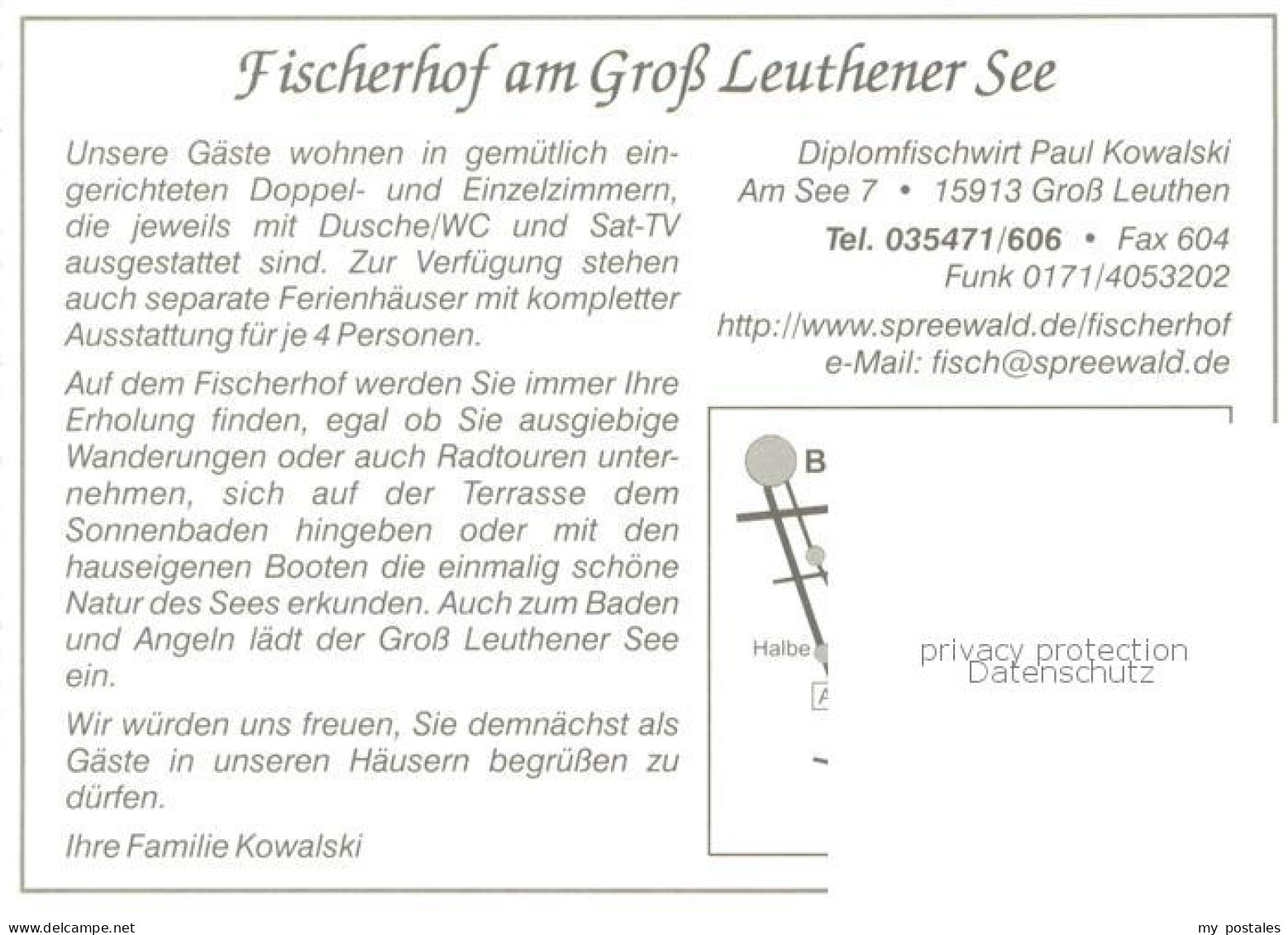 73754947 Gross Leuthen Spreewaldkahn Fischer Ferienhaeuser Am See Gross Leuthen - Gross Leuthen