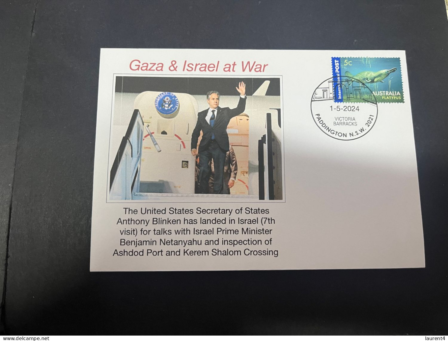 2-5-2024 (3 Z 32) GAZA War - A. Blnken - 7th Visit To Israel Since The Beginning Of The Israel / Gaza War - Militaria