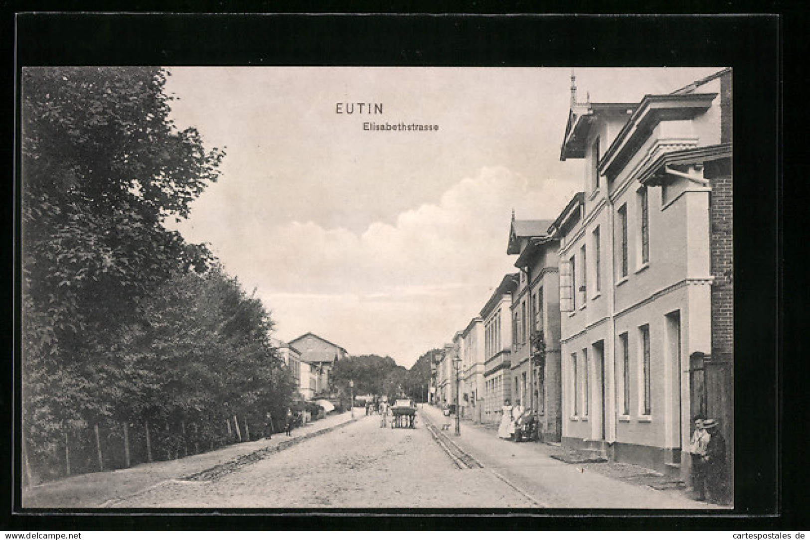 AK Eutin, Partie In Der Elisabethstrasse, Mit Einwohnern  - Eutin