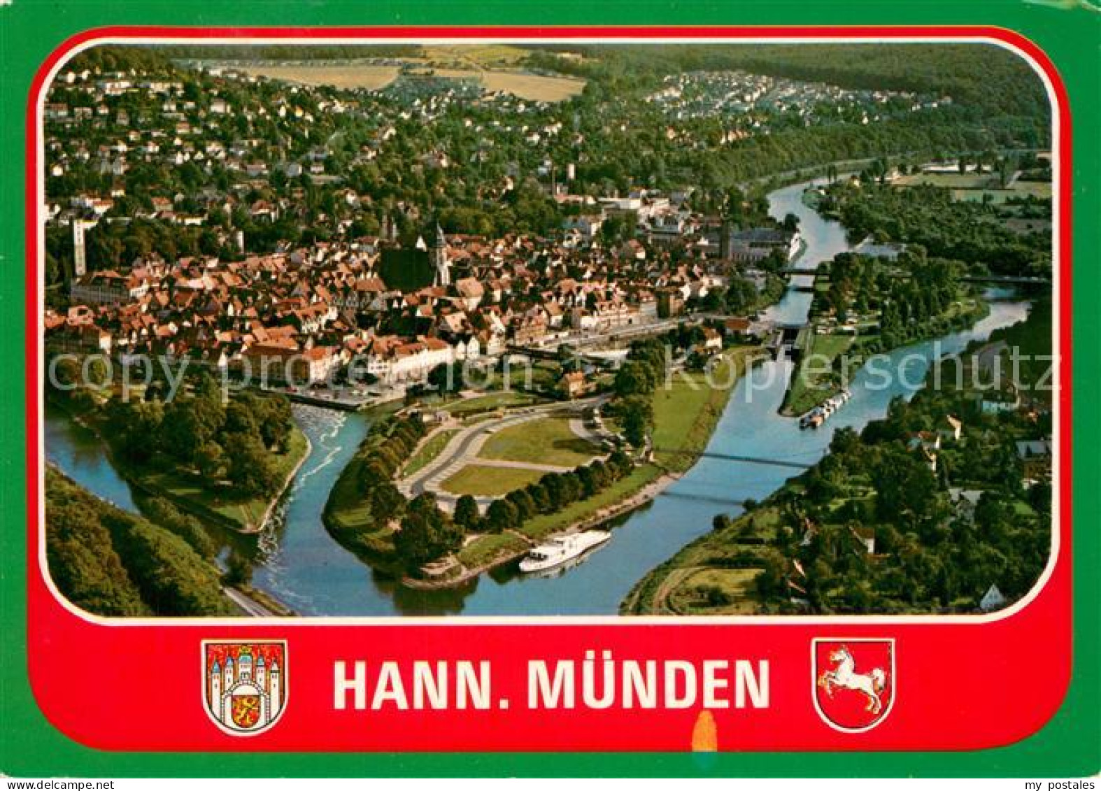 73754746 Hann. Muenden Fliegeraufnahme Hann. Muenden - Hannoversch Muenden